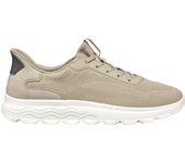 Geox U55MPA Zapatillas deportivas Spherica Plus para hombre en beige de piel vegana