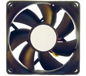 L-link LL-VENTILADOR-8X8 - Ventilador Adicional para Caja 80x80, Color Negro