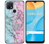 Tumundosmartphone Funda Gel Tpu para Oppo A15 diseño Mármol 08 Dibujos