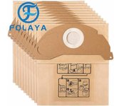 FOLAYA 10 bolsas de filtro de repuesto para aspiradora Karcher WD2 MV2 6.904-322.0 WD2250 A2004 A2054