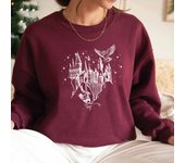 Wizard Castle Sweatshirt Believe In Magic Hoodies Magical School Sweatshirts Women Long Sleeve Pullover Wizard School Hoodie Top