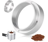 Embudo de dosificación de 51mm, Embudo de dosificación de café magnético para máquina de espresso Portafilter, Embudo de dosificación de aluminio