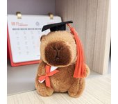 10-13cm Kapibala Capybara Keychain Car Couple Backpack Pendant Bag Hanging Cute Pink Capibala Capybara Plush Keychain Doll