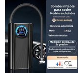 Wireless Motorcycle Air Pump Electric Air Compressor Self Propelled Tire Pump Handheld Wireless Digital Display Charging Pump