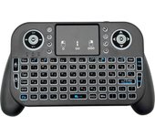 V8 2.4G Mini Wireless Keyboard 7 Color Backlit Spanish Portuguese Bluetooth Air Mouse Remote Control Touchpad for Android TV Box