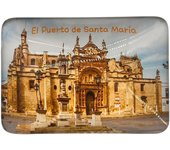 IMAN NEVERA SOUVENIR EL PUERTO DE SANTA MARÍA VIDRIO REGALO DESEÑO ORIGINAL UNICO