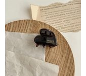1pc French acetic acid hair clip with heart-shaped small grip clip, forehead side hair clip headband