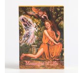 Versión en inglés de cartas de juego de mesa, mensajes de vida, cartas de oráculo.