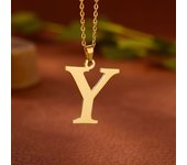 Stainless Steel A-Z Alphabet Necklace For Women Gold Color Punk 26 Letter Pendant Choker Necklace Party Aesthetic Jewelry 2024