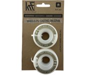 Pack 2 Ruedas Patines Quad Krf Transparentes