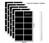 20-75pcs Waterproof Chalkboard Labels Spice Organizer Label for Household Kitchen Jars Blackboard Stickers With White Pen