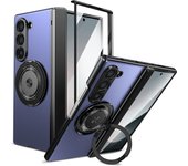 360 Rotating Holder Magnetic Phone Case for Samsung Galaxy Z Fold 6 5 4 3 Fold6 Fold5 Fold4 Fold3 5G Ring Hinge Protection Cover