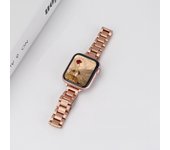 For Apple Watch Band Stainless Steel Pulseira Gold Sliver Smartband For Iwatch 8 Ultra 7 6 5 4 3 2 1 Se Wrist Strap 45mm 49mm