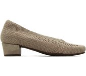 Doctor Cutillas 81254 Zapato de tela,tacón cuadrado,clásico,salón,de rejilla,calado,plantilla extraible, para señora