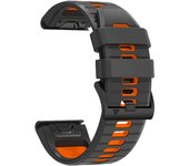 QuickFit 22mm 26mm Silicone Two Tone Strap For Garmin Fenix 7X 7 6X Pro Epix Pro Gen 2 47mm 51mm//Fenix 6Pro 5X 5Plus Watchband