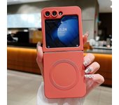 Liquid Silicone Magnetic For Magsafe Case For Samsung Galaxy Z Flip 6 5 4 3 Matte Wireless Charging Camera Protection Cover Capa