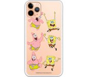 Carcasa para iPhone 11 Pro Max con un diseño de Bob Esponja y Patricio 3 poses