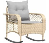 Silla mecedora de Jardín con beige