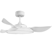 Ventilador de Techo FABRILAMP Sierra Blanco con 3 Aspas y LED Integrada