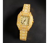 Popular Iced Out Watch Men Luxury Full Diamond Women Watches CZ Quartz Men's Watch Waterproof Hip Hop Male Clock Gift Jewelry