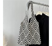 Bolso de mano de DOT Hecho A Mano para Mujer, Bolso de hombre with minimalist nude, Bolso de mano informal, reutilizable, Color Geométrico de contraste, fashion