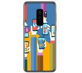 Tumundosmartphone Funda Gel Tpu para Samsung Galaxy S9 Plus Diseño Apps Dibujos