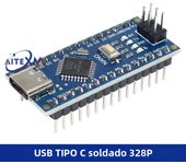 Mini / Type-C / Micro USB Nano 3.0 With the bootloader compatible Nano controller for arduino CH340 USB driver 16Mhz ATMEGA328P