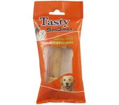Snack para perros medianos adultos, medianos y grandes SanDimas Tasty Masticable, 1 hueso vacuno nudo 22 cm.
