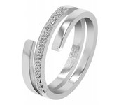 Akzent® Anillo Mujer "Becca" em Aço Inoxidável - Tam.52 - 0424