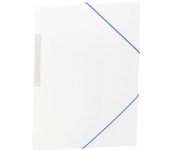 Carchivo carpeta 3 solapas folio c/gomas pp opaco blanco