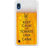 Funda original compatible con Samsung Galaxy A10 - Keep calm and tomate una caña