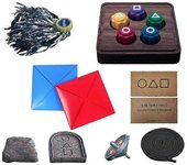 Korean Folk Game Set (Korean Traditional Play Game)- Jebi Chagi, Gong-, Bishokchigi, Paeng-Y, , Fam
