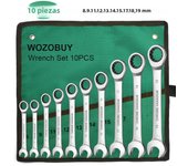 Key Ratchet Wrench Set 72 Tooth Gear Ring Torque Socket Wrench Set Metric Combination Ratchet Spanners Set Car Repair Tools