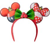Loungefly Disney Mickey & Minnie Christmas headband