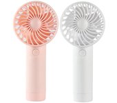 Mini Ventilador de Mano a Batería con Batería Lition, Ventilador Personal Alimentado por USB, 3 Velocidades, Flujo de Aire Mejorado, Ventilador de Bolsillo Silencioso Recargablejes Oficinas en el hogar