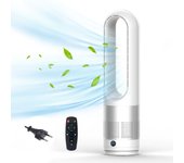 Ventilador eléctrico de 18 pulgadas con control remoto, función de temporización, ventilador de pie, 80 ° de oscilación de soplado