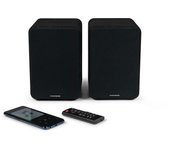 Thomson Juego de 2 altavoces con caja de madera 100W  Bluetooth 5.0  2 salidas RCA WS600DUO