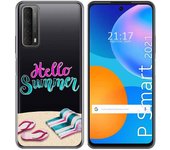 Tumundosmartphone Funda Gel Transparente para Huawei P Smart 2021 diseño Summer Dibujos
