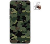 Tumundosmartphone Funda Gel Tpu para Xiaomi Redmi 8 diseño Camuflaje Dibujos