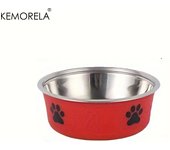 Non-Slip Dog Bowl For Large Medium And Small Cats And Dogs Drinking Water Feeding Pet Bowl Stainless Steel Pet Food Bowl