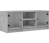 vidaXL Mueble de TV con puertas de vidrio 102x37x42 cm, Mueble de Salon, Mueble TV, Mueble TV salon, Mesa de TV, Mueble tele