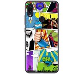 Tumundosmartphone FUNDA de GEL TPU para Xiaomi Redmi Note 7 diseño Comic Dibujos