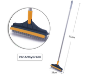 Floor Scrub Brush 2 In 1 Cleaning Brush Long Handle Removable Wiper Magic Broom Brush Squeegee Tile Kitchen Cleaning Tools