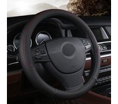 Leather Car Steering-wheel Cover 37CM-38CM Car-styling Interior Accessories Sport Auto Steering Wheel Covers Anti-Slip Universal