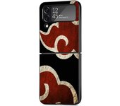 Black PC Hard Case For Samsung Galaxy Z Flip 4 3 5G Funda ZFlip4 Luxury Shockproof Back Phone Coque Narutos Anime Logo