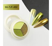Mirror Nail Powder Sequins Pink Gold Silver Champagne UV Gel Polish Chrome Dust Metallic Effect Pigment Decoration