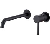 Imex Monza GLM039/NG grifo de lavabo monomando empotrado latón negro mate sin caja de registro