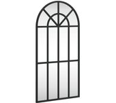 Espejo de pared Arco de Hierro Negro 30x60 cm, Espejo de maquillaje