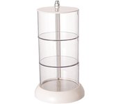360-degree Rotating Transparent Jewelry Box Storage Box Ring Earrings Jewelry Box Hairpin Hair Band Children's Jewelry Box