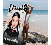 Emilia Mernes Singer Microfiber Blanket Quick Drying Beach Towels Oversized Printing Super Absorbent Pool Towel Blanket